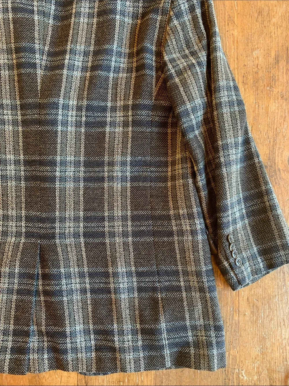 Emanuel Ungaro Men's Plaid Sport Coat - Brown & Blue